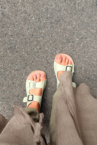 Barefoot Сандалії з пряжкою, гладка шкіра матча С107Е-1 фото
